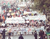 کرپشن، غربت اور بیروز گاری کے خلاف احتجاج۔لاہور